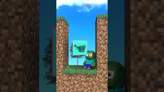 Who Will Escape From Trap: baby zombie  or Noob?  #funny #minecraftshorts #shorts