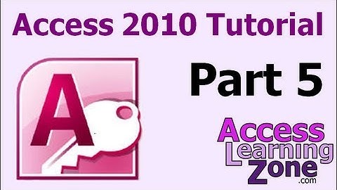 Microsoft Access 2010 Tutorial Part 05 of 12 - Customer Table, Part 2