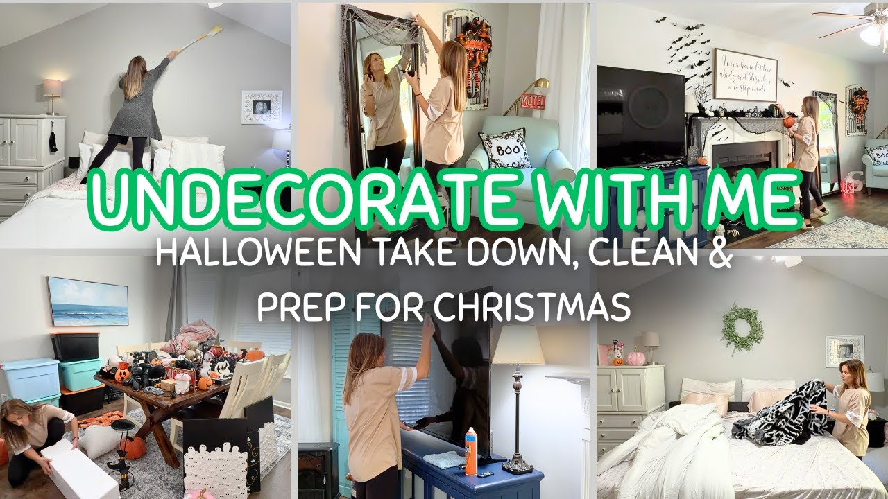 Убираем декор вместе со мной | Убираем на Хэллоуин | Убираемся вместе со мной и готовимся к Рожде...