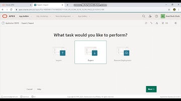 Export oracle application
