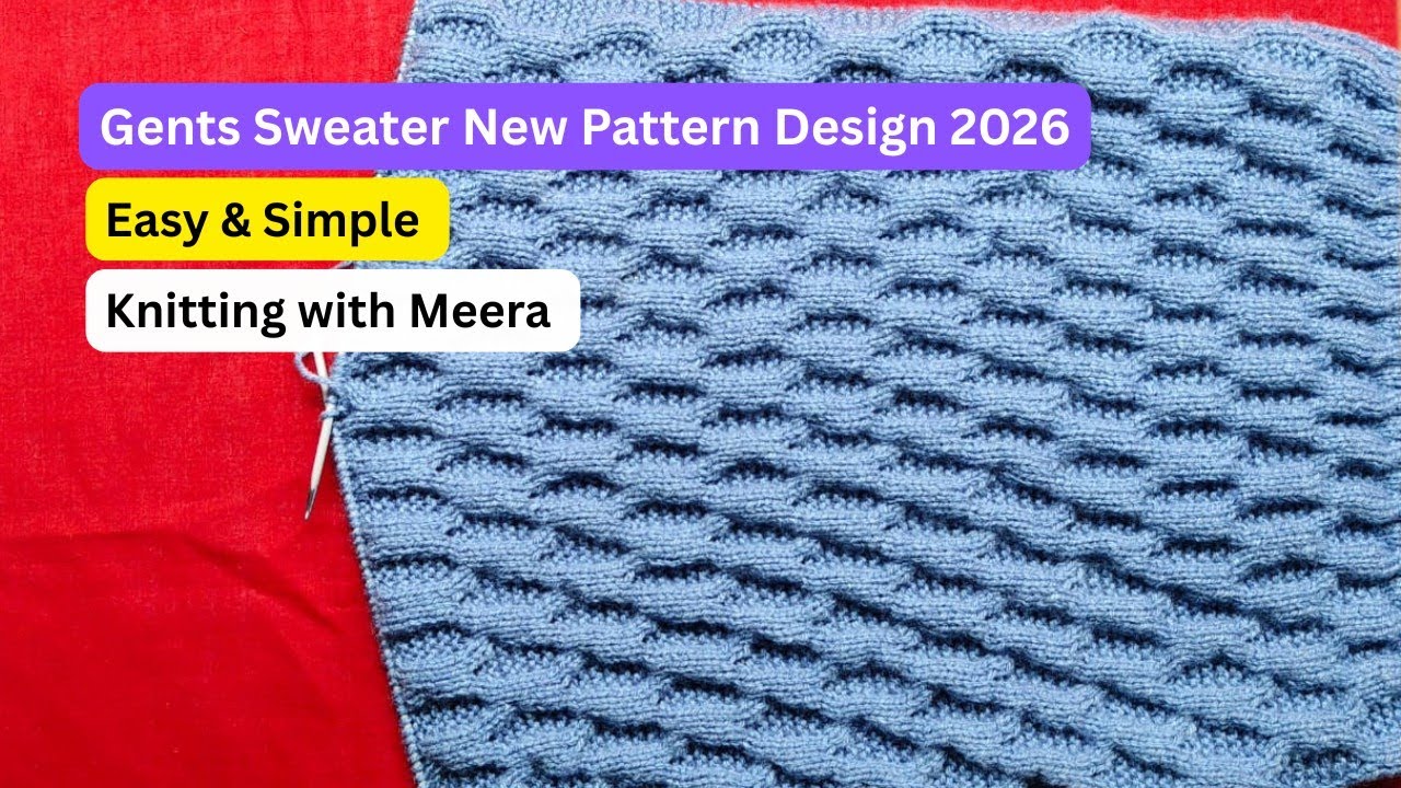  Gents Sweater New Design V-neck Latest pattern | Gents V-neck sweater design 2026 Half sleeve