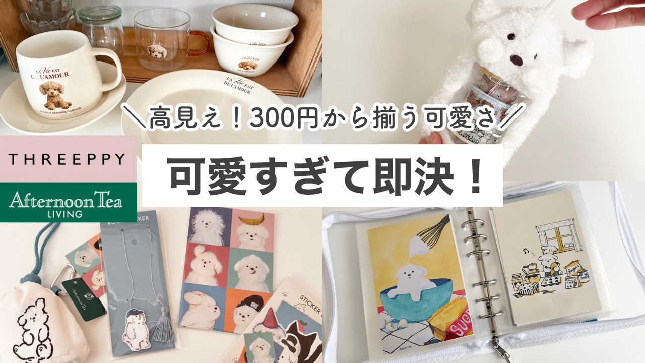 Recent Purchases] New items from THREEPPY! Stylish and cute 