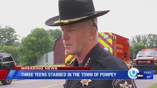 Three teen sisters stabbed in Pompey home, neighbor called 911