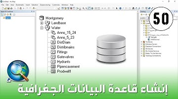 ArcMap - إنشاء قاعدة البيانات الجغرافية  Geodatabase على الارك ماب