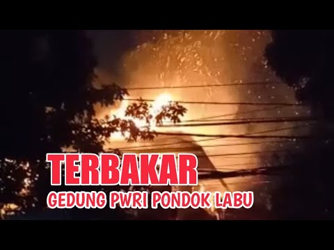 Gedung PWRI Pondok Labu  Terbakar