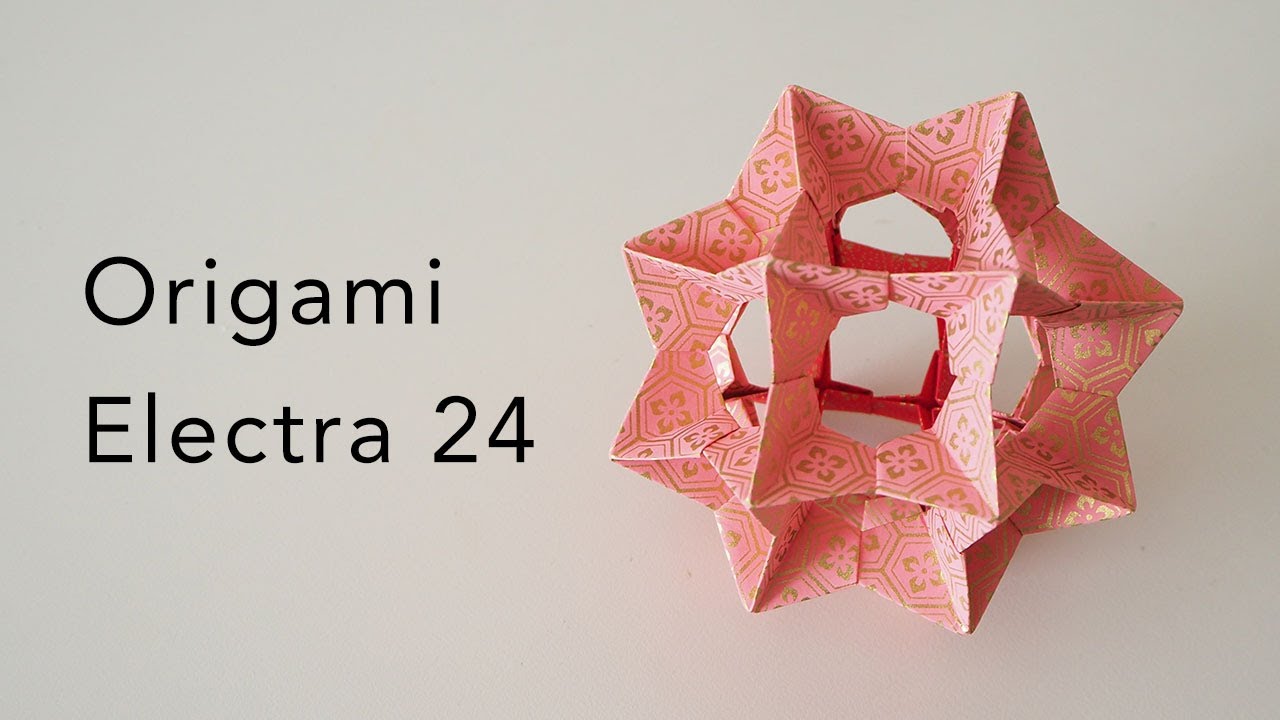 Tutorial for an Origami 24 - YouTube