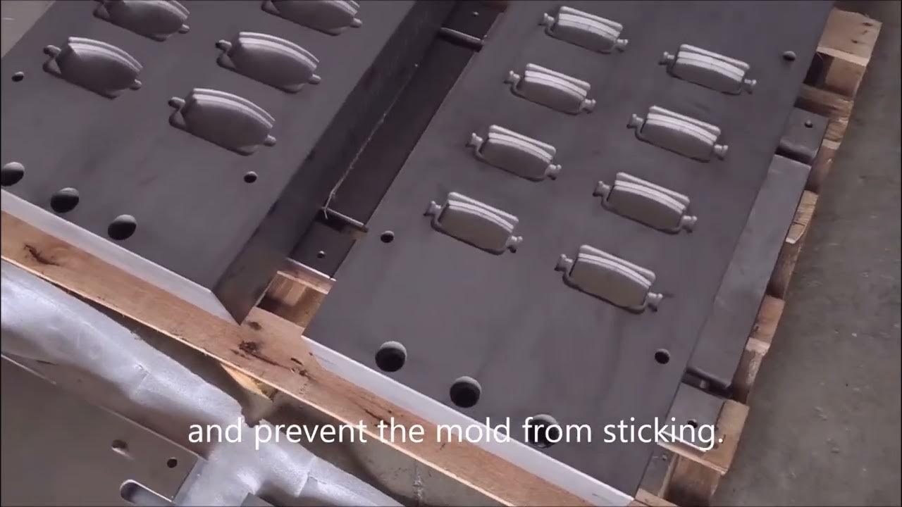 What does the brake pad mold look like after nitriding Clutch brake