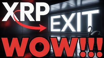 Ripple XRP EXIT  MR. TRUMP, THE FED CHAIR, IS WARNING OF A BLACK SWAN EVENT DARK POOLS ARE GOING DRY