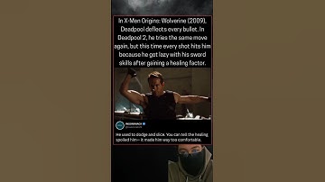 In X-Men Origins: Wolverine (2009), Deadpool deflects every bullet. He tries the same move again.