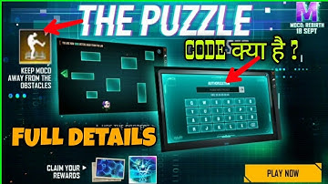 The Puzzle Event in free fire full Detuls /The Puzzle code