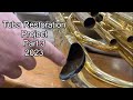 Tuba restoration part 3 2023 band instrument repair wes lee music repair