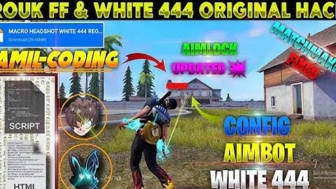 FREE FIRE🔥HEADSHOT ANTI BANN SCRIPT CONFIG FILE‼️WHITE 444 & ROUK FF ORIGINAL HEADSHOT CONFIG SCRIPT