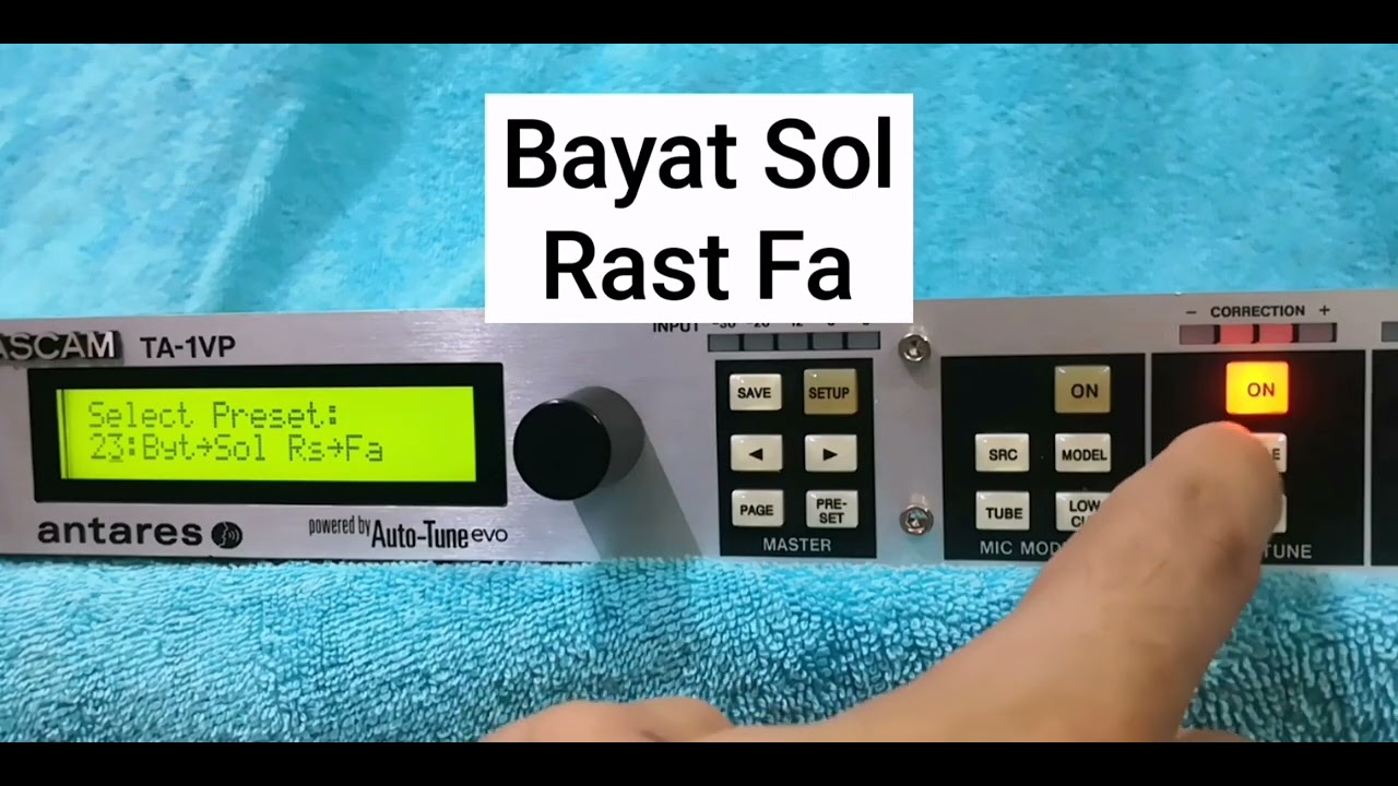 جميع المقامات الموسيقية التي تحتاجها لاستعمال الاوتوتيون.... les gammes pour autotune tascam ta 1vp