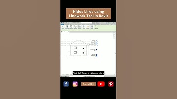 Hide Unwanted Lines using Line Work Tool (Invisible Lines) in Autodesk Revit