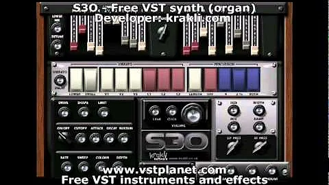 S3O - Free VST synth (organ) - vstplanet.com