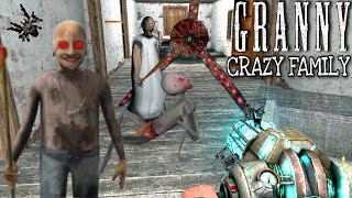 GRANNY |The Craziest Granny Mode Gameplay | Granny Grandpa Baby Spider🕷️ sab ke sab pagle hai😂🤣