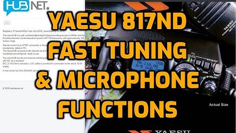 YAESU FT-817 Fast Tuning - Microphone Scan
