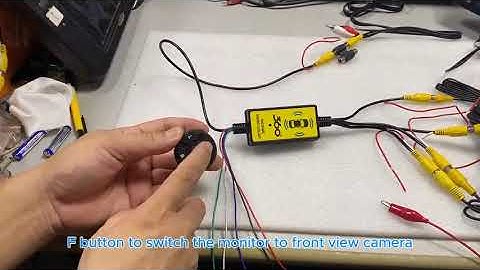 four cameras input 1 video output for front back left right 360 view camera trigger line auto switch