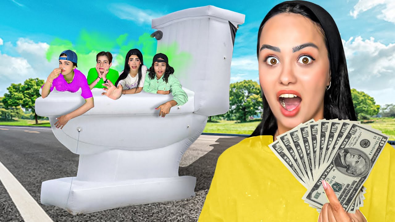 اخرین نفری که از دستشویی بیاد بیرون برنده ۱۰۰دلار میشه💸💰