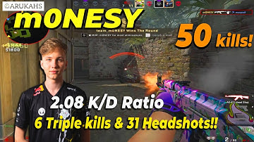 m0NESY ANCIENT POV - FACEIT HIGHLIGHTS - w/b1t - 50 Kills! - 6 Triple Kills!! - CSGO mONESY POV!