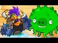 БОМБ Ледяной дикарь-провокатор в Angry Birds Epic #167 Кид в Пещере и Арене в Энгри Бердс