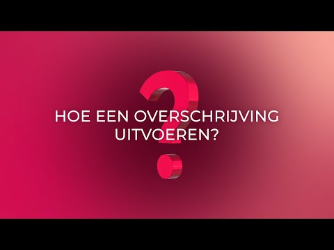 Belfius Mobile - Hoe een overschrijving uitvoeren?