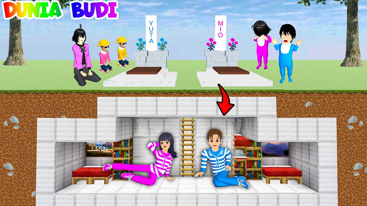 Yuta Mio Prank Kak Sakura Buat Ruangan Rahasia Dibawah Kuburan | Semua Panik Bingung Cari Yuta Mio