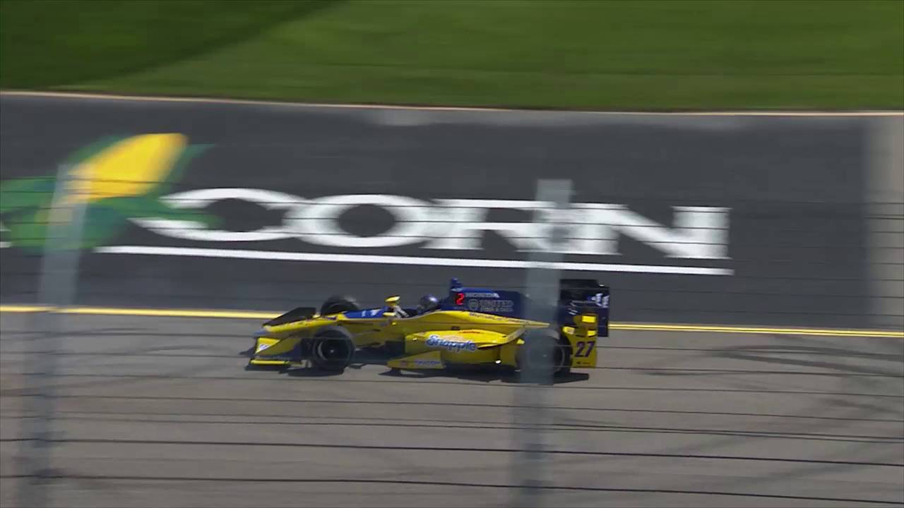 Marco Andretti Incident At Iowa Speedway