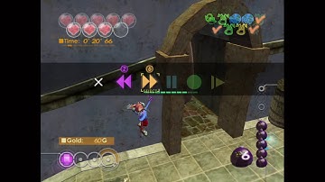 Blinx the Time Sweeper - Deja vu Canals - Stage 2 - All Cat Medals, Speedrun - 46.76s