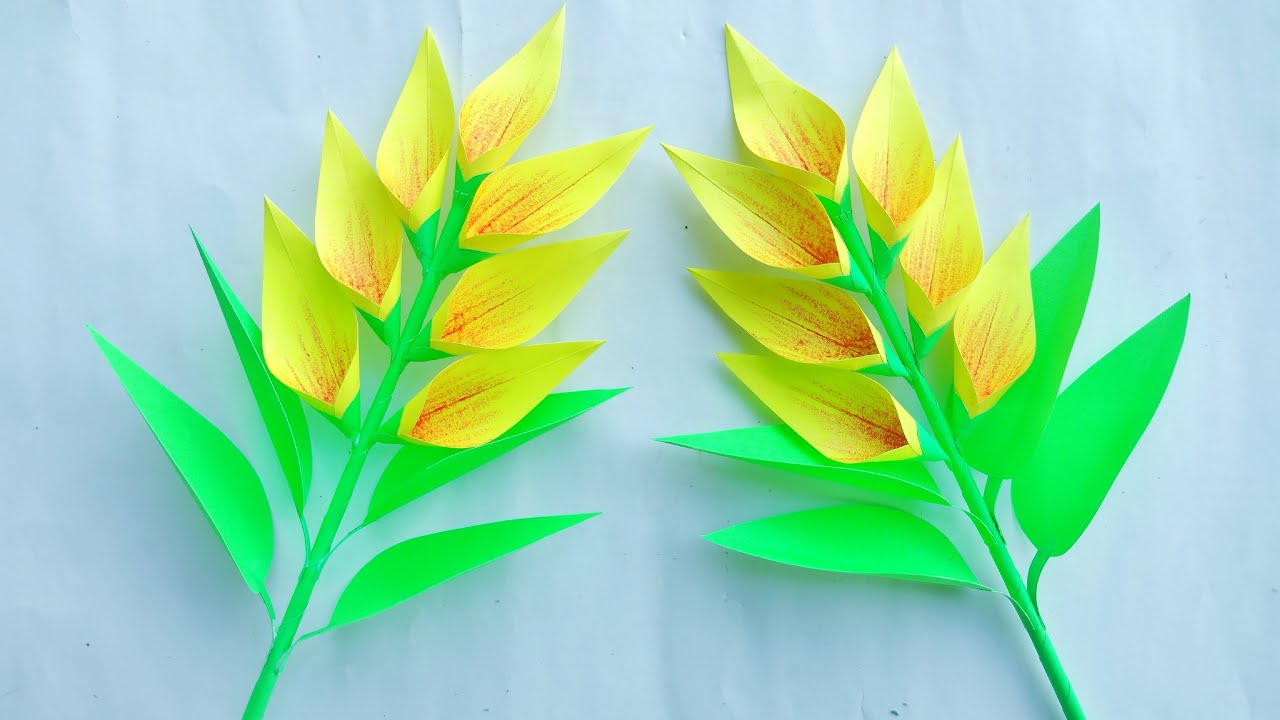Kagaj ke Sundar phool kaise banaen paper flowers DIY crafts SRSChitrakari YouTube