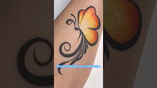Simple butterfly tutorial #facepainting #facepaintingideas