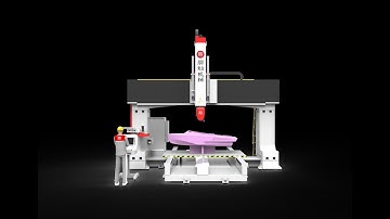 Chencan brand 5axis cnc router for wood mold engraving