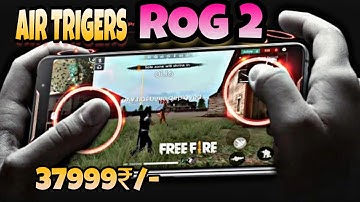 AIR TRIGGERS IN ROG 2 MOBILE || HOW TO USE AIR TRIGGERS IN ASUS ROG 2
