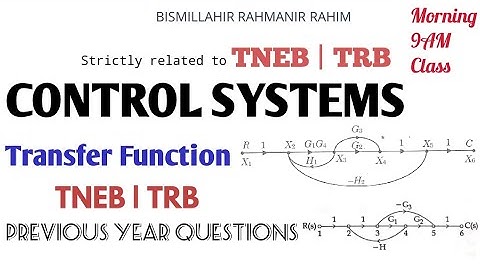 Lec 14 TNEB TRB Previous Year Questions | Transfer Function in Tami | Control Systems in Tamil