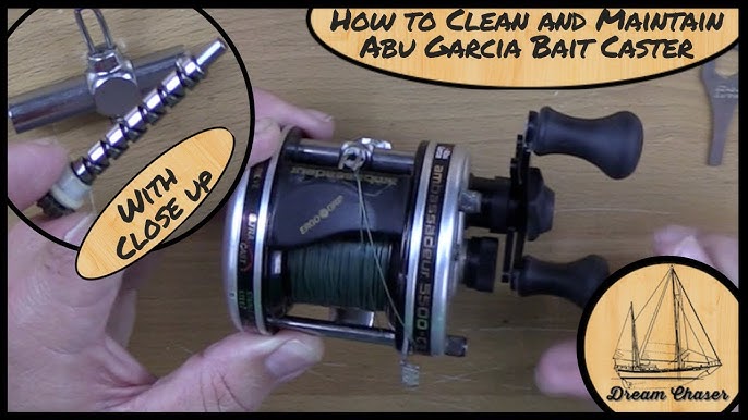 Abu Garcia Black Max 3600c Ambassadeur fishing reel how to take apart and  service step by step 