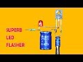 Superb LED Flasher Circuit Using One Transistor