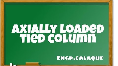 Axially Loaded Tied Column - NSCP