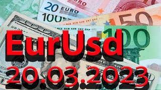 Валютная пара евро доллар (Eur Usd). График движения цены на 20.03.2023.