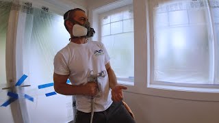 How to paint trim (Airless Sprayer)