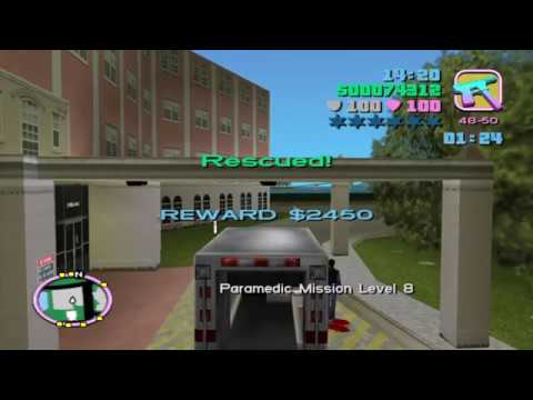 Видео: GTA Vice City: Миссия парамедик, глитч( Paramedic, Glitch).