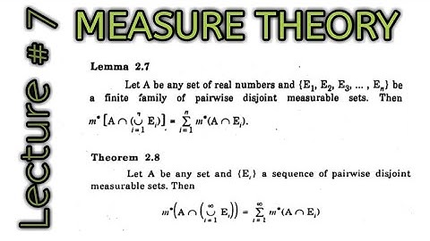Lemma 2.7| Theorem 2.8 |Measure theory