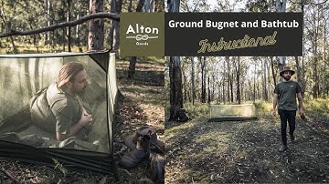 Alton Goods Ultra Light Ground Bathtub and Bug Net Instructional | Hiking & Camping In The Bush