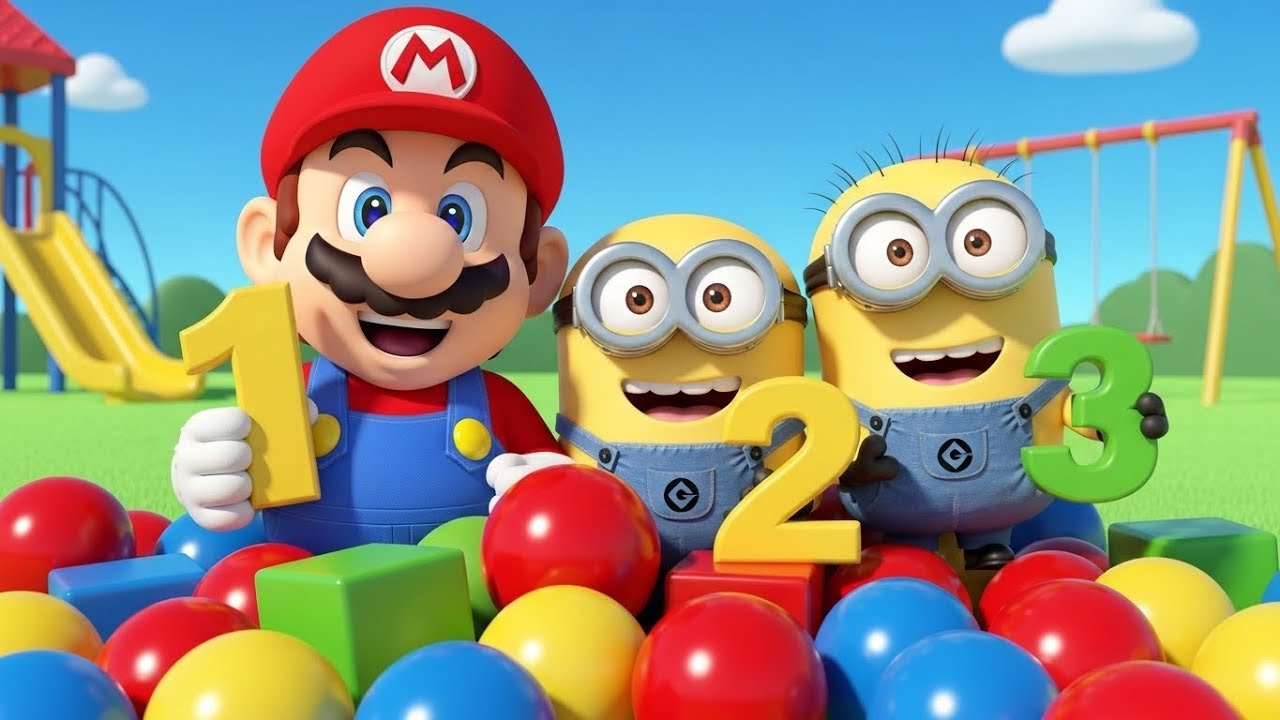 Mario and Minions Counting Game Fun | Bedtime Story for Kids