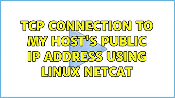 TCP connection to my host