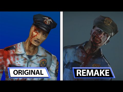 Resident Evil 2 & 3 | Original VS Remake | Monsters & Characters Comparison |