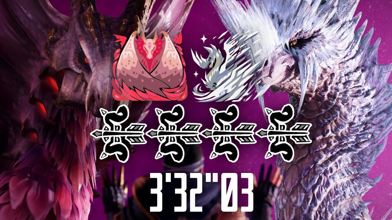 MH Rise Sunbreak Speedrun Silver Sovereign, Crimson Monarch 4P Bow in