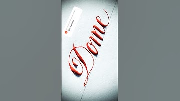 Copperplate calligraphy, tutorial: how I write your name #dome