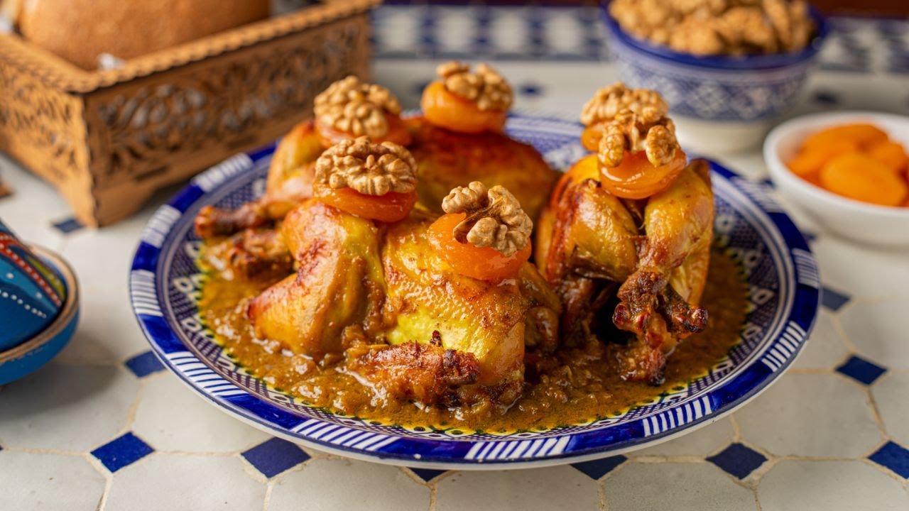 [ENG] Марокканские корниш-куры с карамелизированными абрикосами | Вкусы Марокко