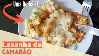 Deliciosa Lasanha de Camarão com Queijo