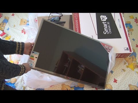 Unboxing and test of LG 32LB650V ZN Smart Cinema 3D TV